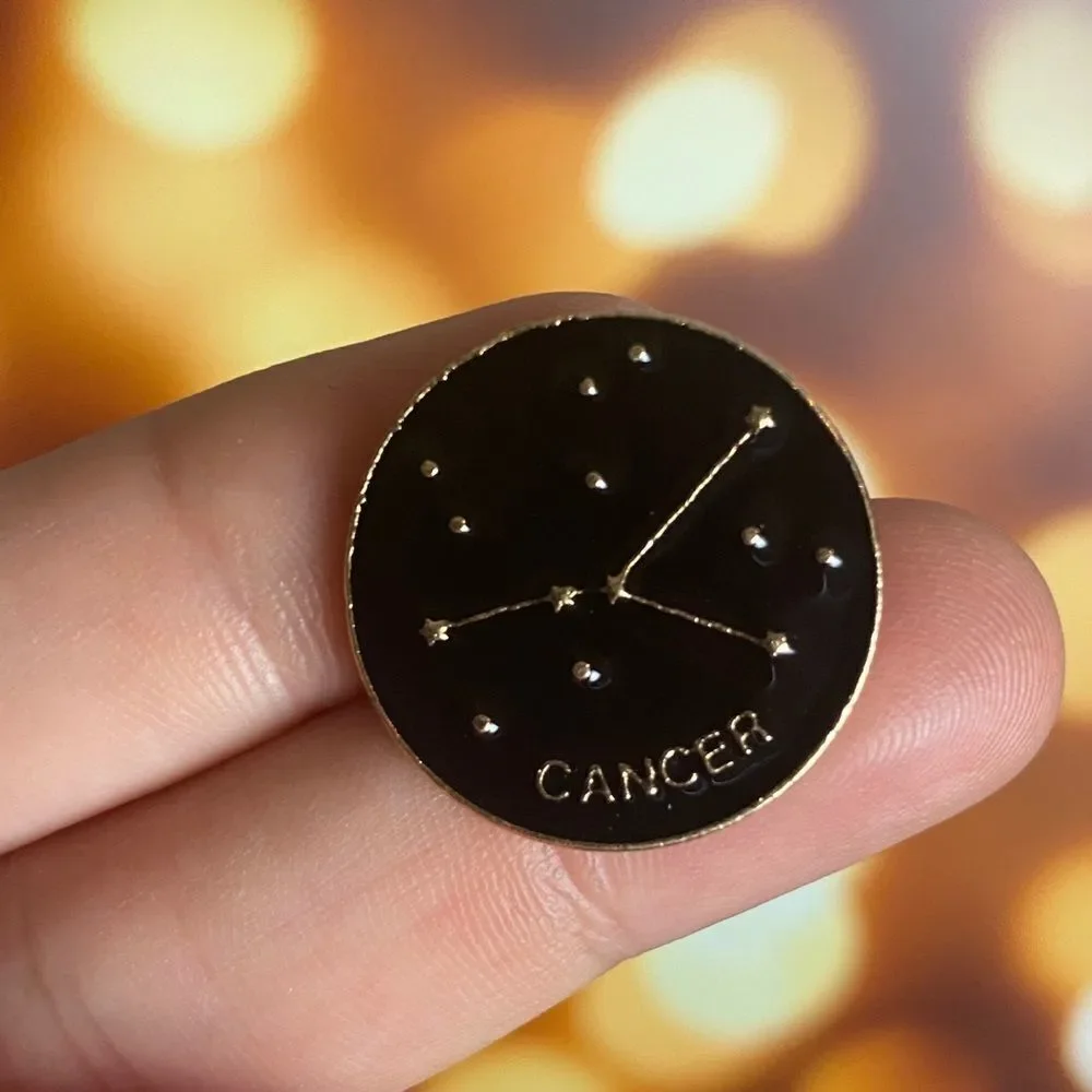 Cancer Zodiac Enamel Pin/ Brooch Lapel